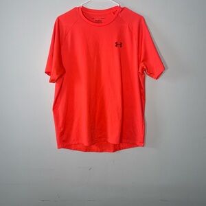 Under Armour Men's Bright Red Short Sleeve  Tech Tee